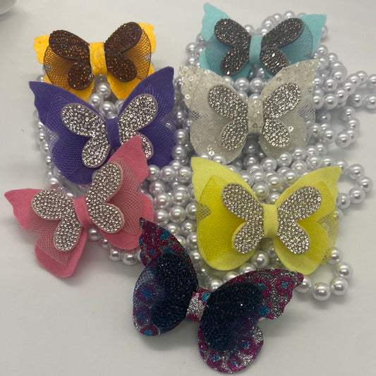 Butterfly love hairbow