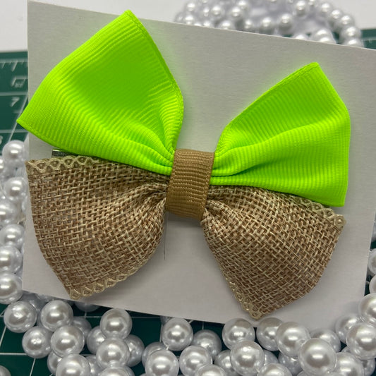 Mini lime butterfly bow
